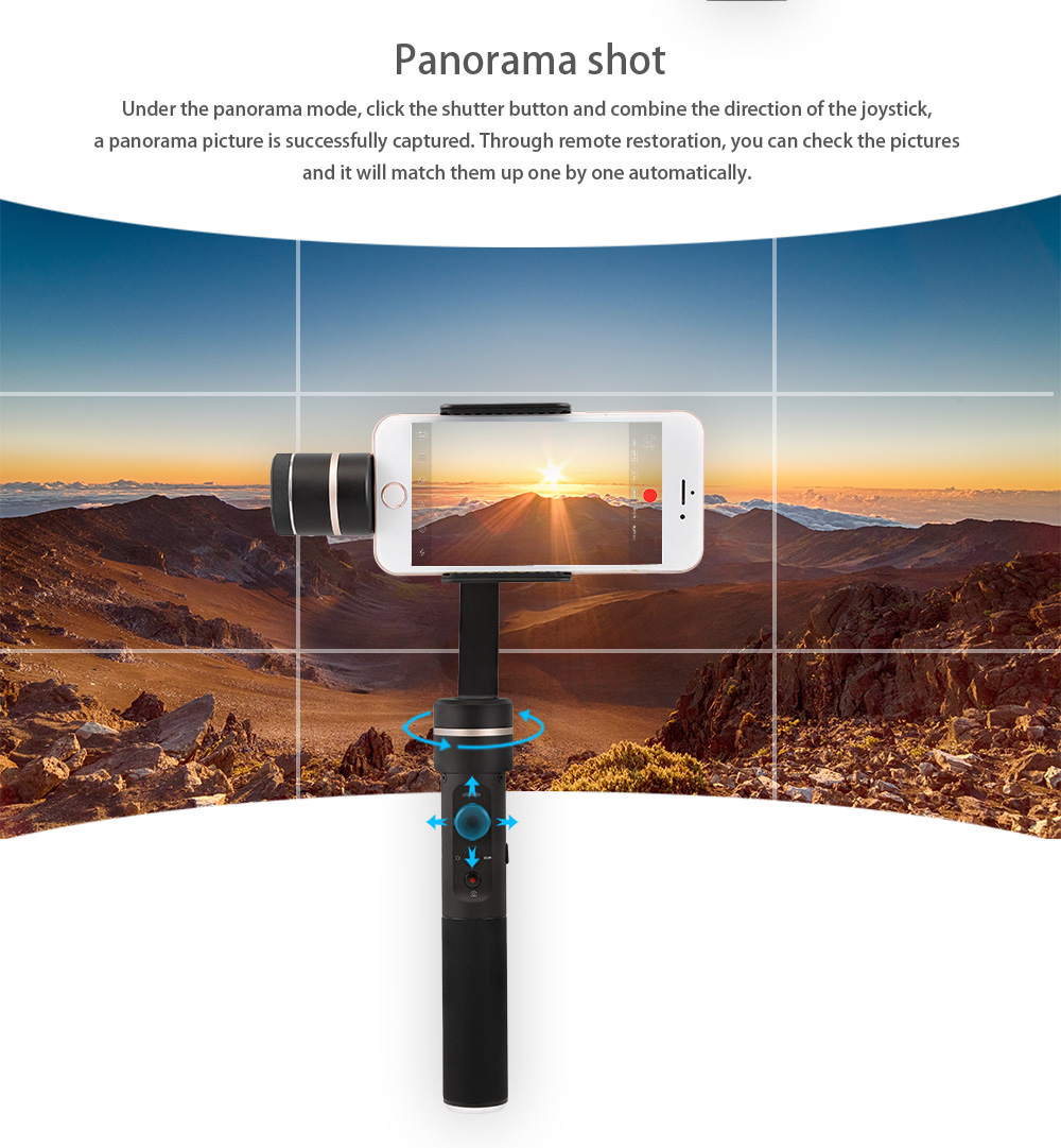 FeiyuTech SPG c 3-Axis Handheld Gimbal with Zoom Button for iPhone & SmartPhone