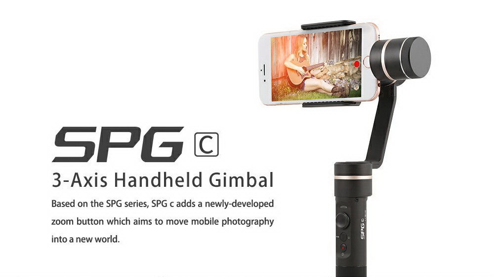 FeiyuTech SPG c 3-Axis Handheld Gimbal with Zoom Button for iPhone & SmartPhone