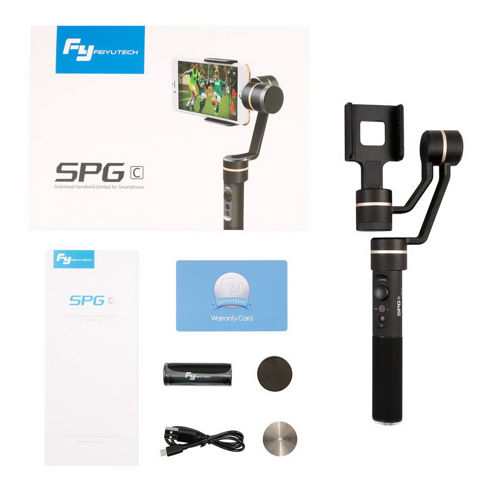 FeiyuTech SPG c 3-Axis Handheld Gimbal with Zoom Button for iPhone & SmartPhone