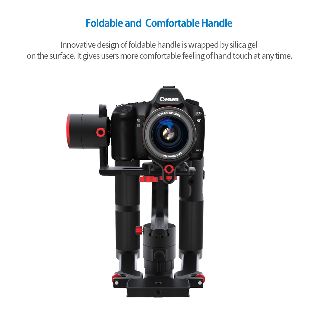 feiyu a2000 FeiyuTech α2000 3-Axis Gimbal Dual Handheld Grip for Mirrorless, DSLR Cameras