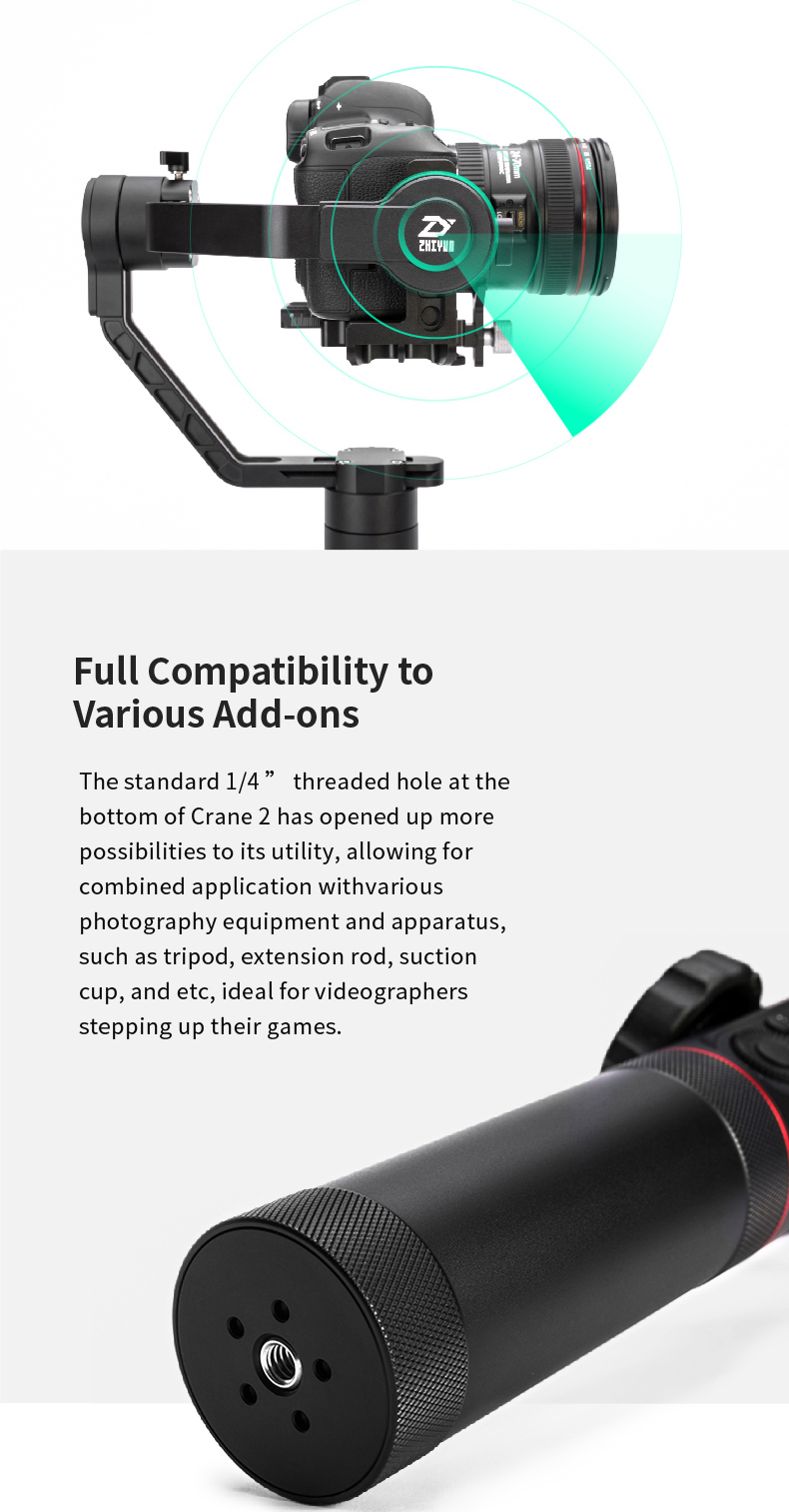 Zhiyun Crane 2 3-Axis Gimbal for Mirrorless, DSLR Camera (1)