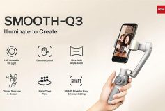 Zhiyun Smooth Q3 ไม้กันสั่น 3 แกน มาพร้อมไฟ LED ในตัวหมุนได้ สำหรับมือถือ SmartPhone
